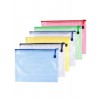 ANICMRV A4-Plastic Zipper Pen File Document Folders Pockets Bags