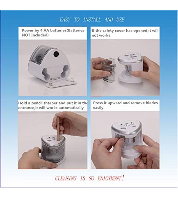 Battery Operated Pencil Sharpener for Kids